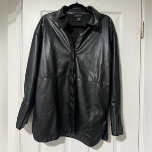 Rachel Zoe Faux Leather Black Jacket